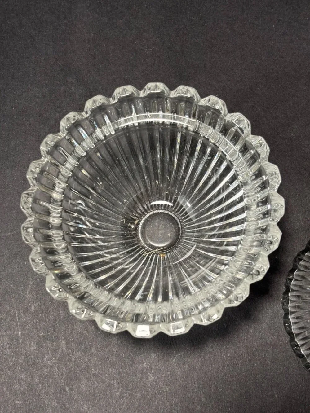 Mikasa Crystal Marquette Covered Candy Trinket Dish Made In Japan Vintage 1990s